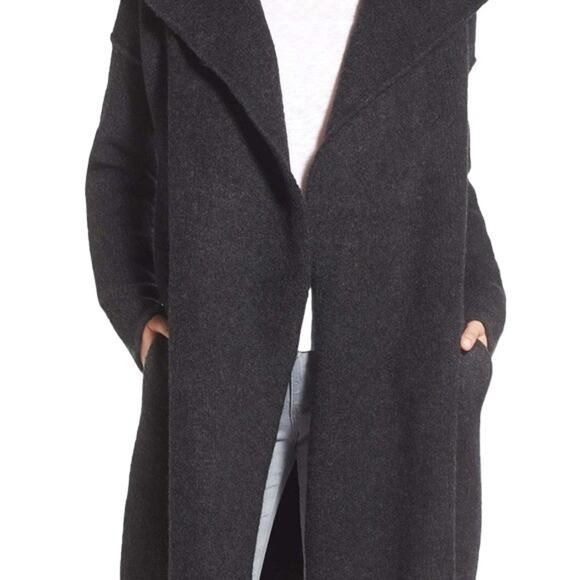 JAMES PERSE Blanket Coat in Charcoal Gray  Merino Wool Yak Hair  SZ XS - Picture 3 of 12